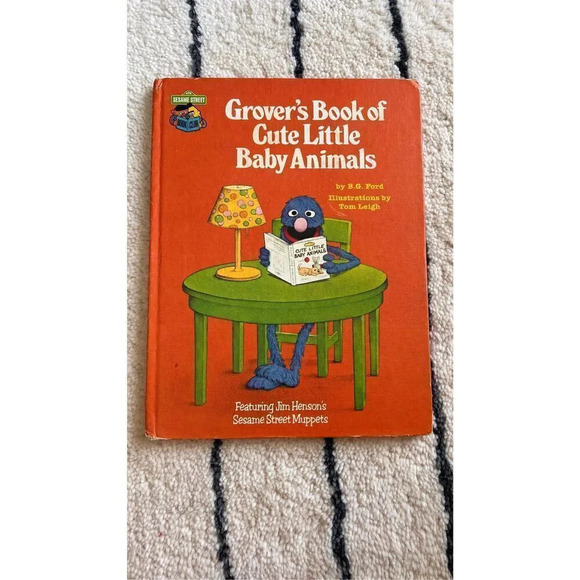 Grover's Book Of Cute Little Baby Animals by B. G. Ford Hardcover Vintage Book - Picture 1 of 10